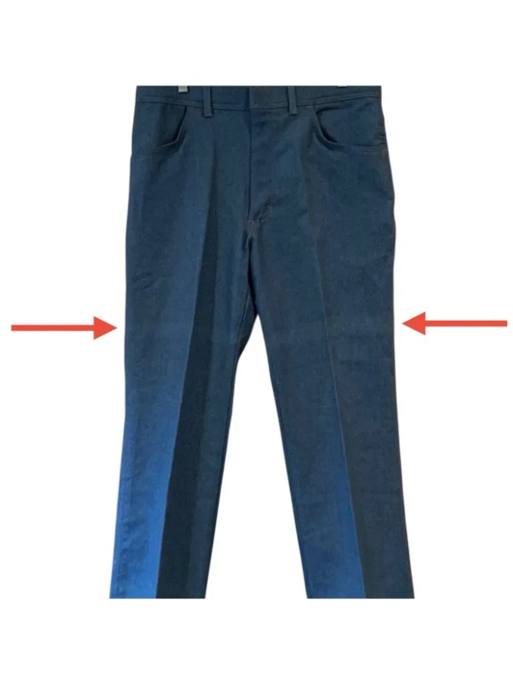 Wrangler Hero Mens Stretch Flex Fit Jeans 36x29 Blue Denim Made In USA